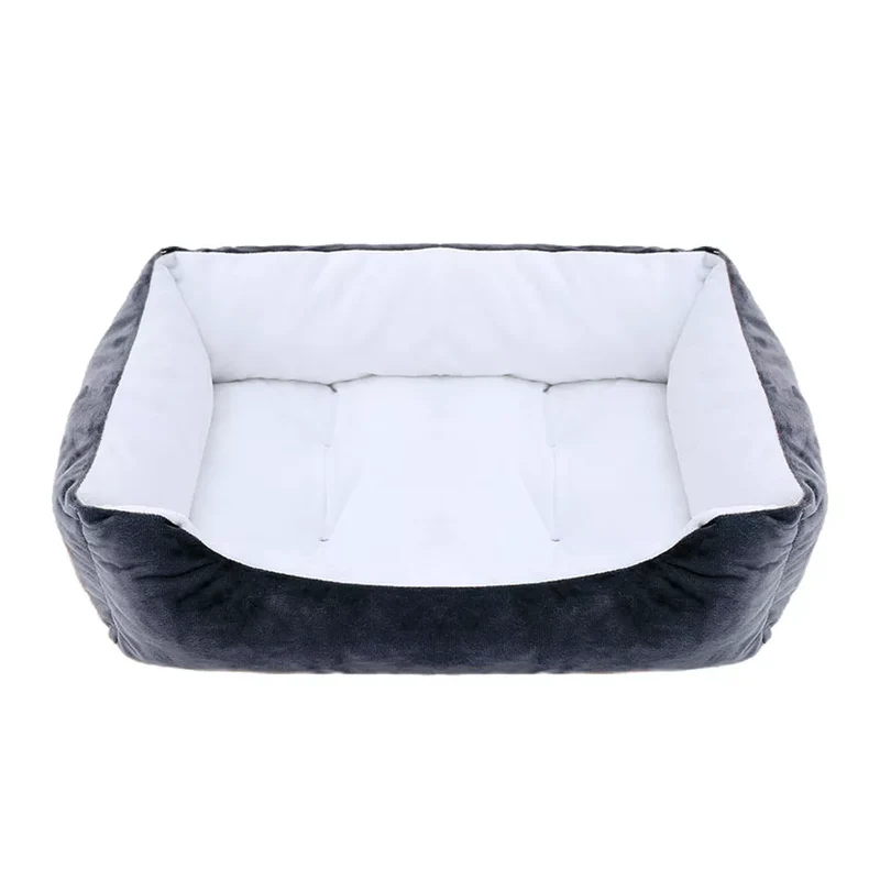 Bed for Dog Cat Pet Square Plush Kennel Medium Small Dog Sofa Bed Cushion Pet Calming Dog Bed House Pet Supplies Accessories