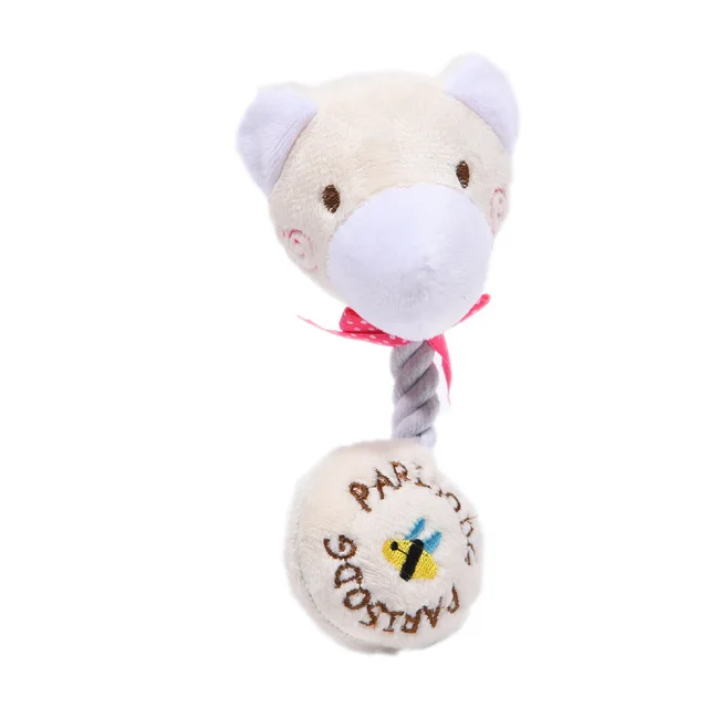 2023 Cute Squid Small Dog Toy Sound BB Plush Pet Puppy Rope Toys Pink Chew Squeak Toys For Cat dog toys for small dogs pet