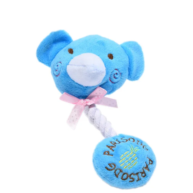 2023 Cute Squid Small Dog Toy Sound BB Plush Pet Puppy Rope Toys Pink Chew Squeak Toys For Cat dog toys for small dogs pet