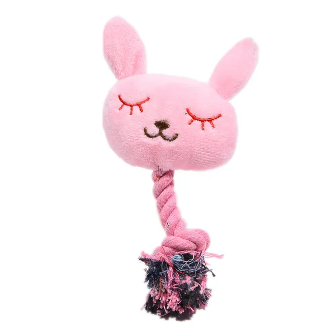 2023 Cute Squid Small Dog Toy Sound BB Plush Pet Puppy Rope Toys Pink Chew Squeak Toys For Cat dog toys for small dogs pet