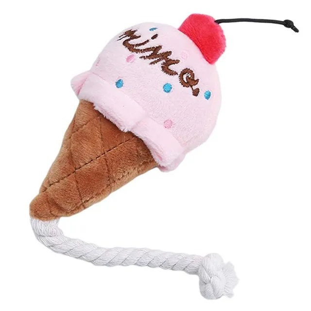 2023 Cute Squid Small Dog Toy Sound BB Plush Pet Puppy Rope Toys Pink Chew Squeak Toys For Cat dog toys for small dogs pet