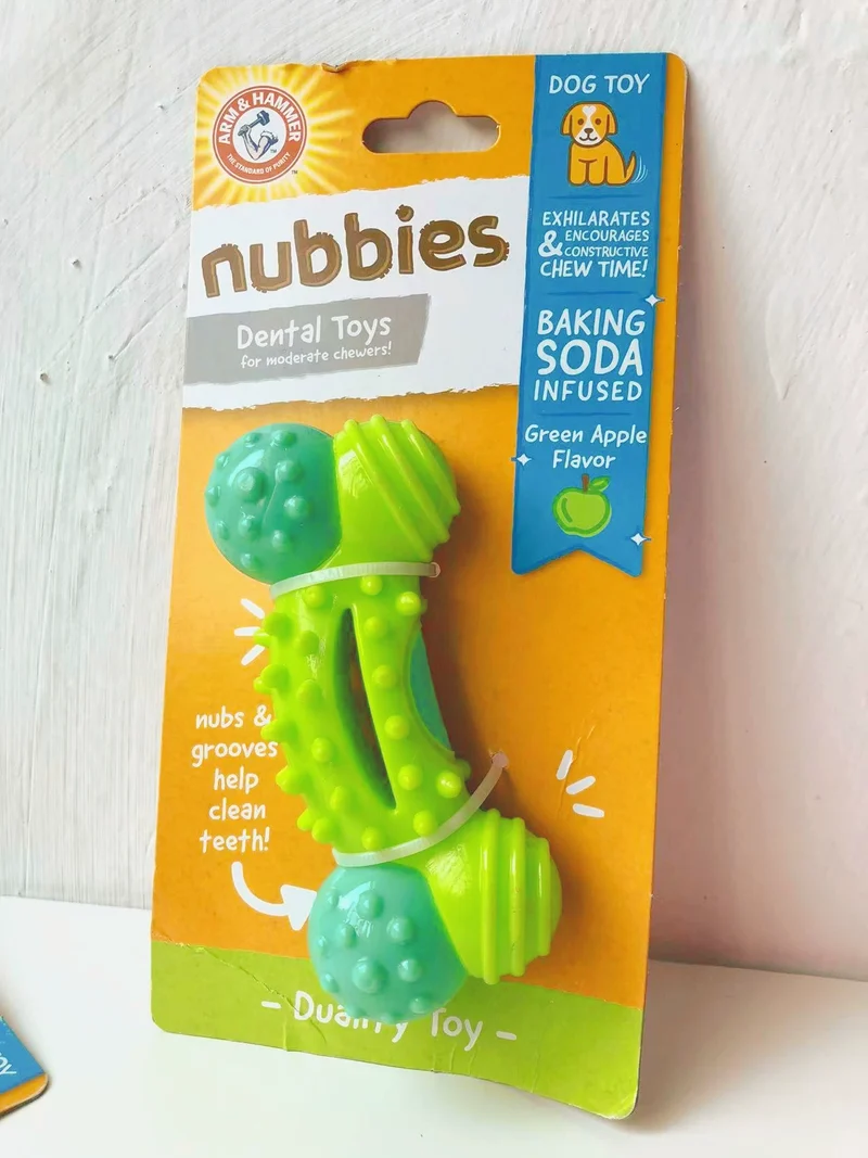Export European and American Pet the Toy Dog Toy Multi-Color with Fragrant Soft Hard Plastic Rubber Molar Dog Bone Bite-Resistant Summer