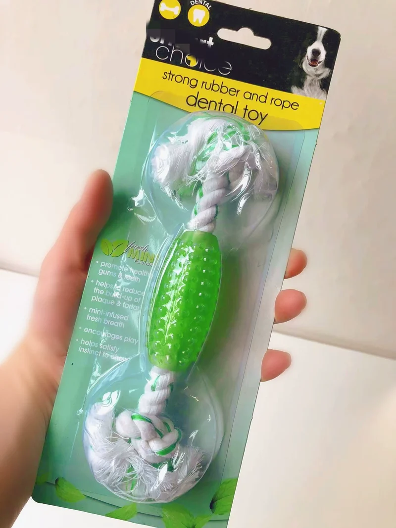Export European and American Pet the Toy Dog Toy Multi-Color with Fragrant Soft Hard Plastic Rubber Molar Dog Bone Bite-Resistant Summer