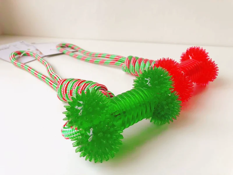 Export European and American Pet the Toy Dog Toy Multi-Color with Fragrant Soft Hard Plastic Rubber Molar Dog Bone Bite-Resistant Summer