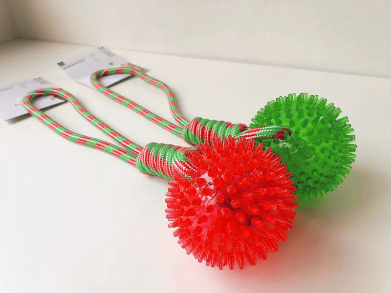 Export European and American Pet the Toy Dog Toy Multi-Color with Fragrant Soft Hard Plastic Rubber Molar Dog Bone Bite-Resistant Summer