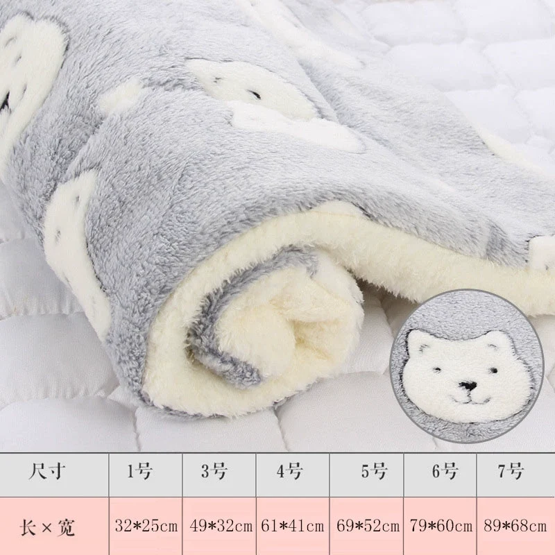 Pet Mat Kennel Cat Cage Dog Cage Thickened Warm Pad Dog for Sleep Cat Bayeta Winter Mattress