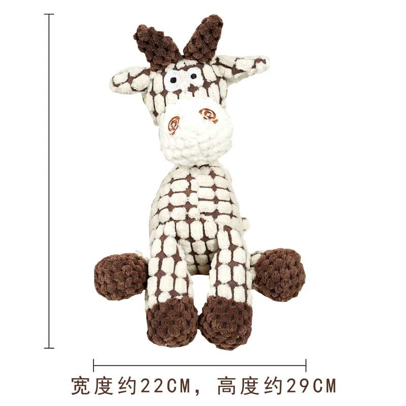 Stuffed Dog French Bulldog Bite-Resistant Ball Rope Sounding Toy Fruit Cartoon Animal Cat Cat Pet Supplies