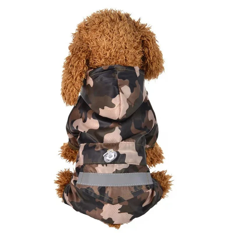 Dog Raincoat Reflective Pet Clothes Dog Clothing Waterproof Jumpsuit Jacket Yorkie Poodle Bichon Pomeranian Schnauzer Corgi Coat