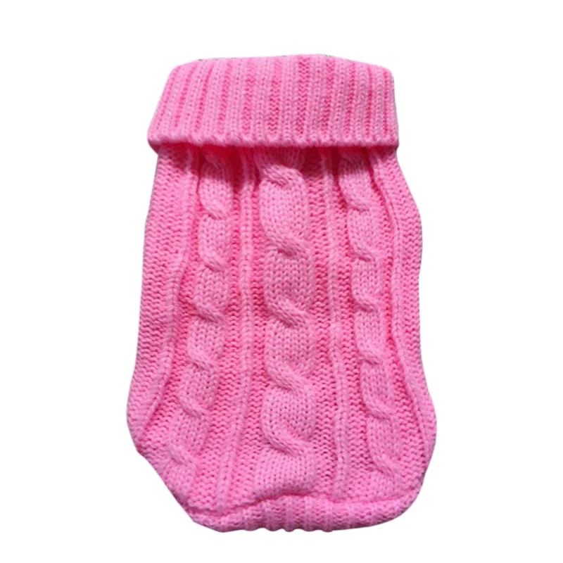Winter Warm Dog Sweaters Pet Clothes for Small Dogs Soft Woolly Cats Sweater Coat Clothing for Chihuahua Puppy Cat Jacket