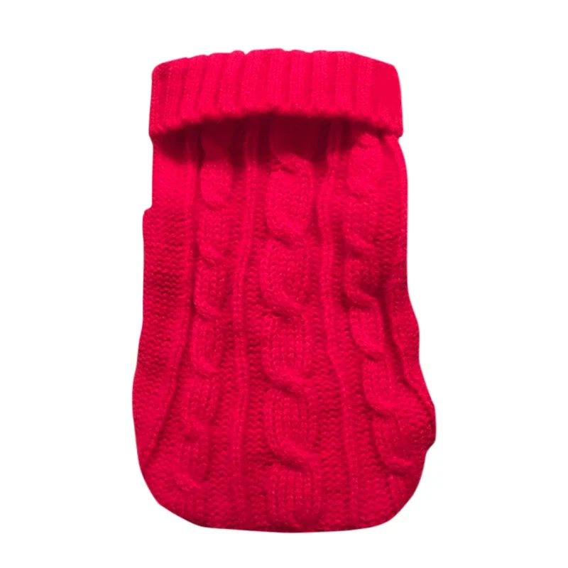 Winter Warm Dog Sweaters Pet Clothes for Small Dogs Soft Woolly Cats Sweater Coat Clothing for Chihuahua Puppy Cat Jacket