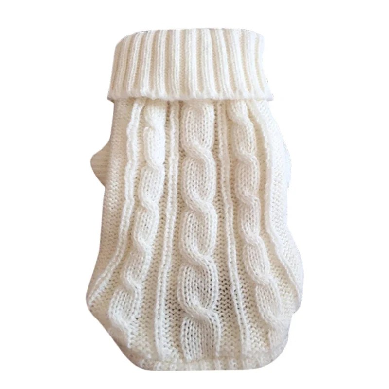 Winter Warm Dog Sweaters Pet Clothes for Small Dogs Soft Woolly Cats Sweater Coat Clothing for Chihuahua Puppy Cat Jacket