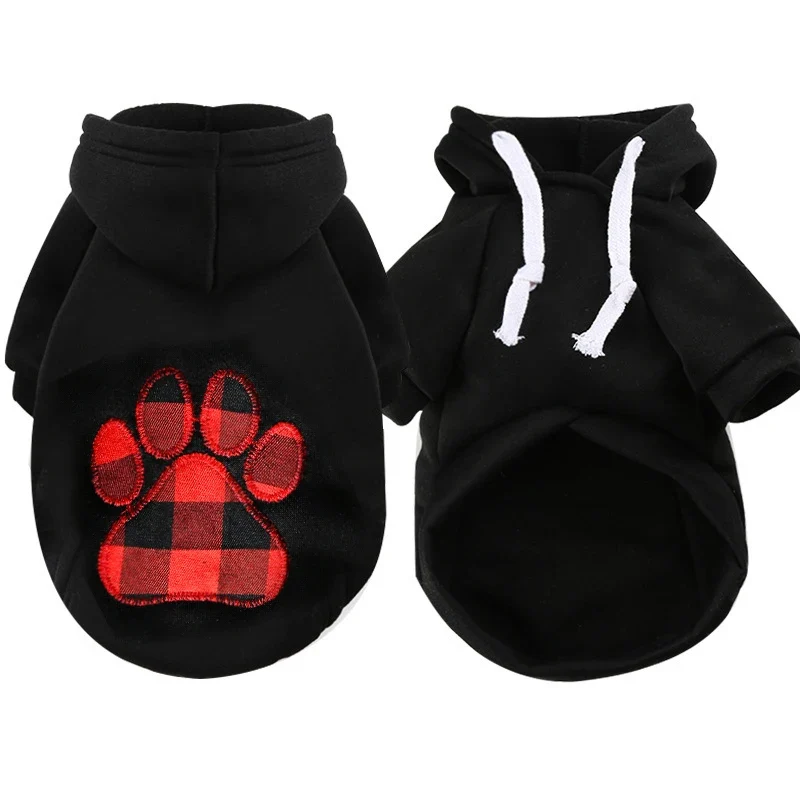 Large Dog Hoodies Clothes Winter Warm Dog Sweater Soft Pets Clothing Classic Cotton Bulldog Costume Coat XS-5XL Accessories