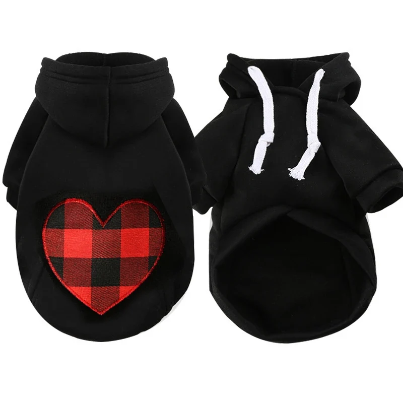 Large Dog Hoodies Clothes Winter Warm Dog Sweater Soft Pets Clothing Classic Cotton Bulldog Costume Coat XS-5XL Accessories