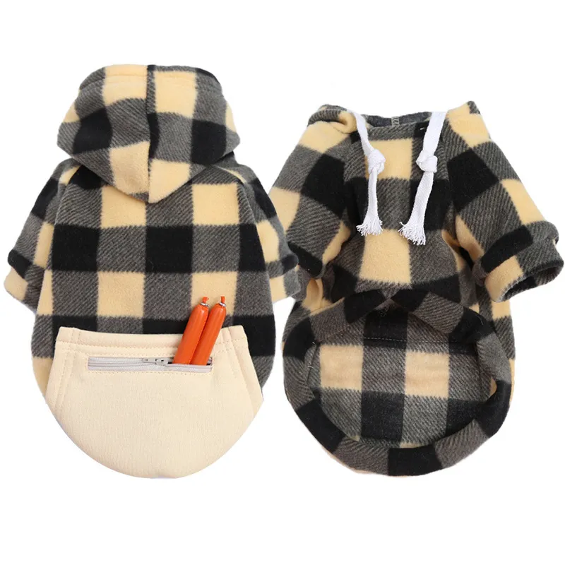 Large Dog Hoodies Clothes Winter Warm Dog Sweater Soft Pets Clothing Classic Cotton Bulldog Costume Coat XS-5XL Accessories