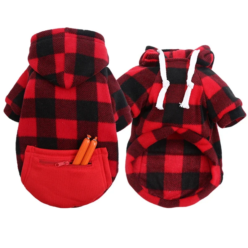 Large Dog Hoodies Clothes Winter Warm Dog Sweater Soft Pets Clothing Classic Cotton Bulldog Costume Coat XS-5XL Accessories