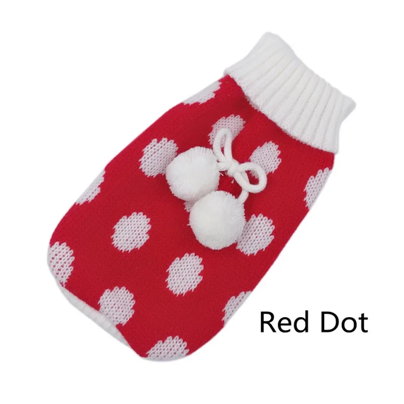 Warm Cat Clothes Winter Christmas Cats Sweater Cartoon Print Pet Clothing Knitting Costume Coat for Puppy Small Pets Clothes