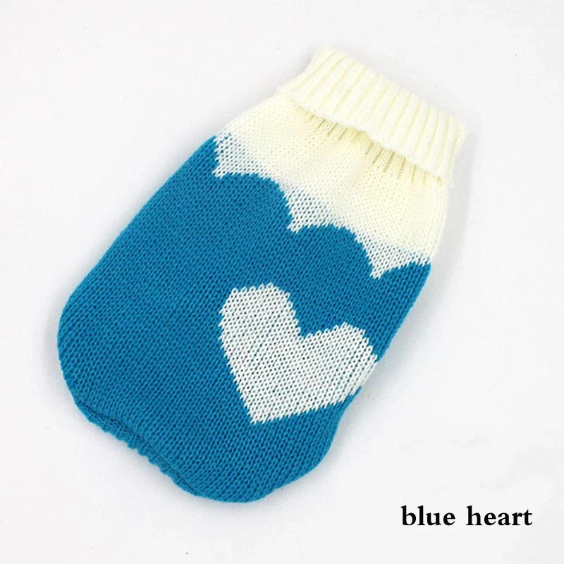 Warm Cat Clothes Winter Christmas Cats Sweater Cartoon Print Pet Clothing Knitting Costume Coat for Puppy Small Pets Clothes