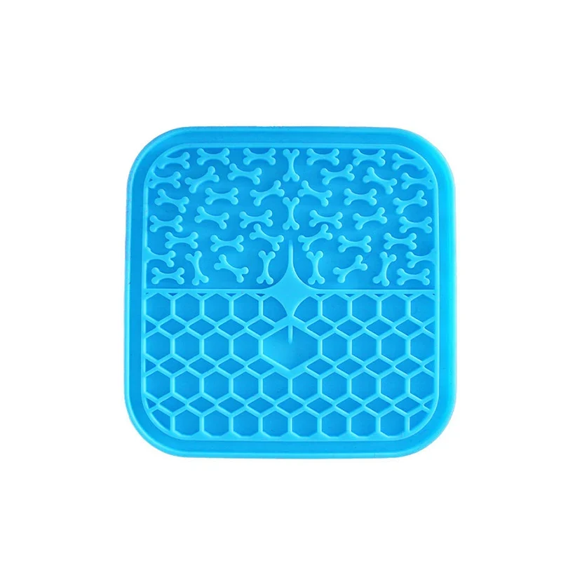 Pet Lick Silicone Mat for Dogs Pet Slow Food Plate Dog Bathing Distraction Silicone Dog Sucker Food Training Dog Feeder Supplies