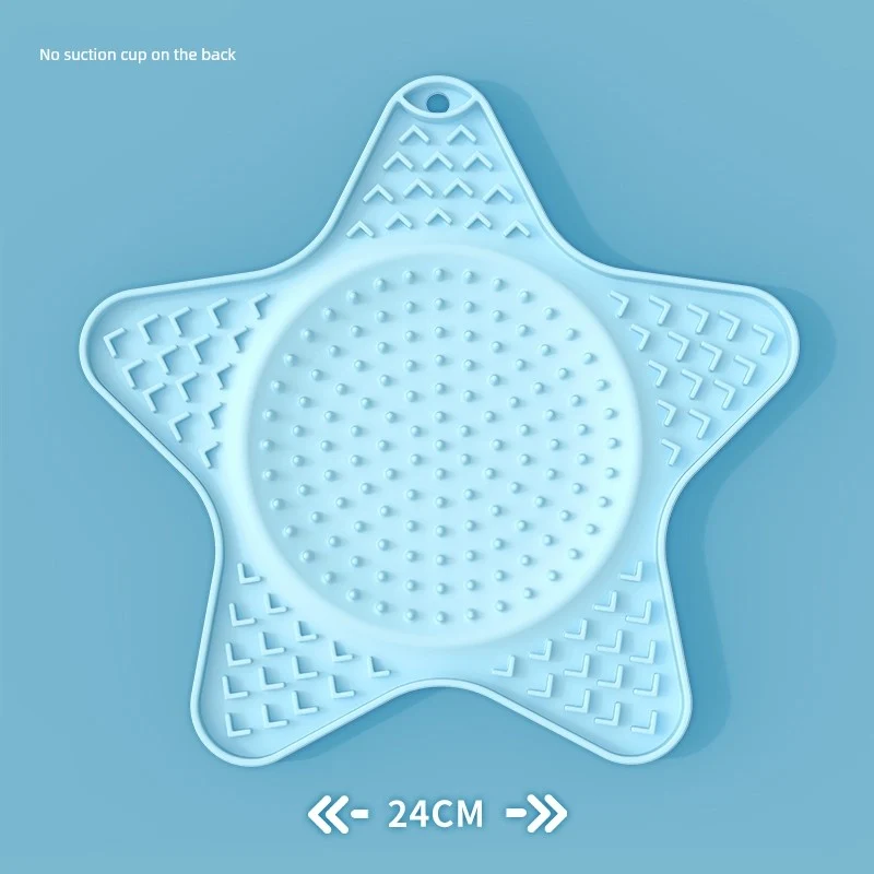 Supemoto Dog Licking Mat Slow Feeding Bowl Pet Slow Food Mat Silicone Licking Plate Licking Mat Cat Hiding Food Leakage