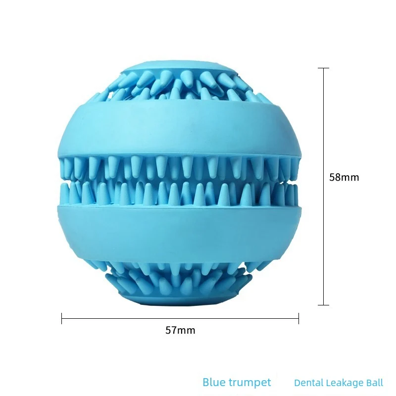 Plum Feet Dog Pet Toy Ball Bone Puppy Bite-Resistant Big Dog Molar Tooth Cleaning Food Self-Hi Relieving Stuffy Toy