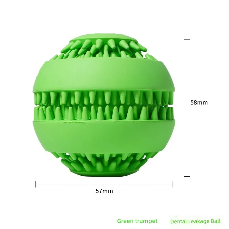 Plum Feet Dog Pet Toy Ball Bone Puppy Bite-Resistant Big Dog Molar Tooth Cleaning Food Self-Hi Relieving Stuffy Toy