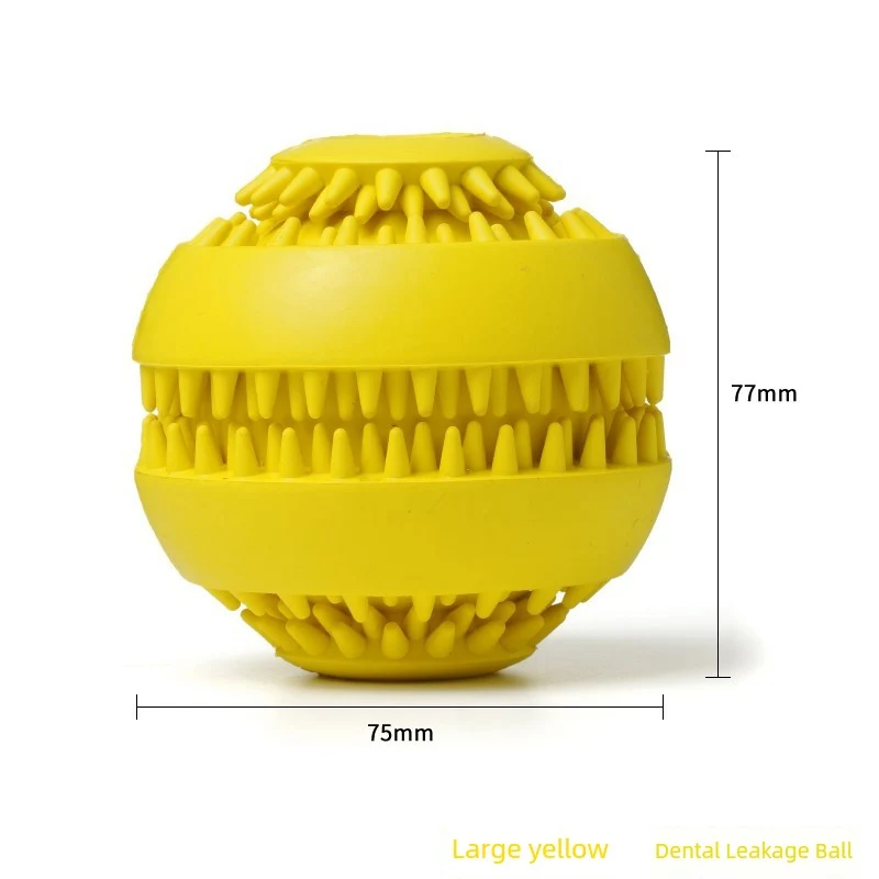 Plum Feet Dog Pet Toy Ball Bone Puppy Bite-Resistant Big Dog Molar Tooth Cleaning Food Self-Hi Relieving Stuffy Toy