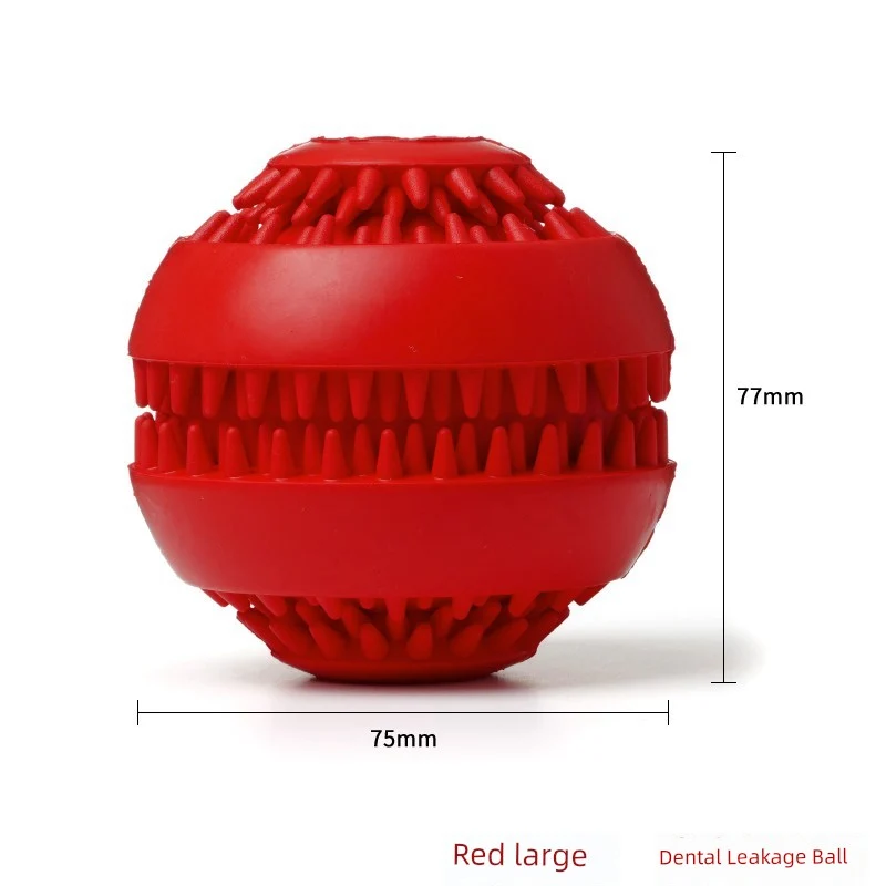 Plum Feet Dog Pet Toy Ball Bone Puppy Bite-Resistant Big Dog Molar Tooth Cleaning Food Self-Hi Relieving Stuffy Toy