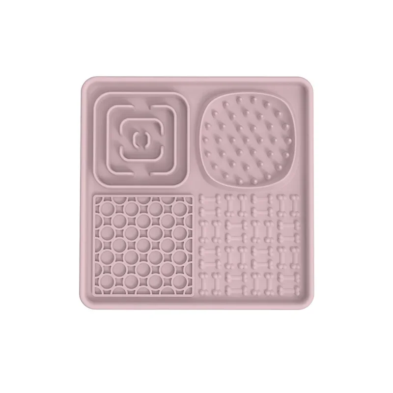 Pet Licking Mat Pet Eating Ware Dog Slow Food Mat Placemat Dog Feeder Supplies Suction Cup Dog Bathing Distraction