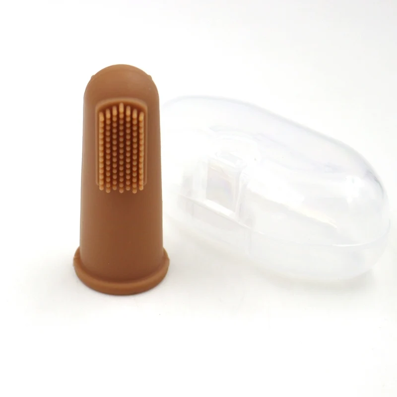 Danish Original Baby Finger Toothbrush Cleaning Infant Soft Bristles Silicone Oral Tongue Cleaning Thickened Anti-Bite