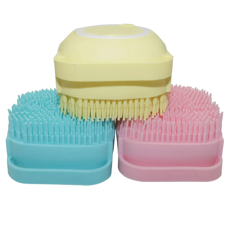 Bathroom Puppy Dog Cat Bath Massage Gloves Brush Soft Safety Silicone Pet Accessories for Dogs Cats Tools Mascotas Products