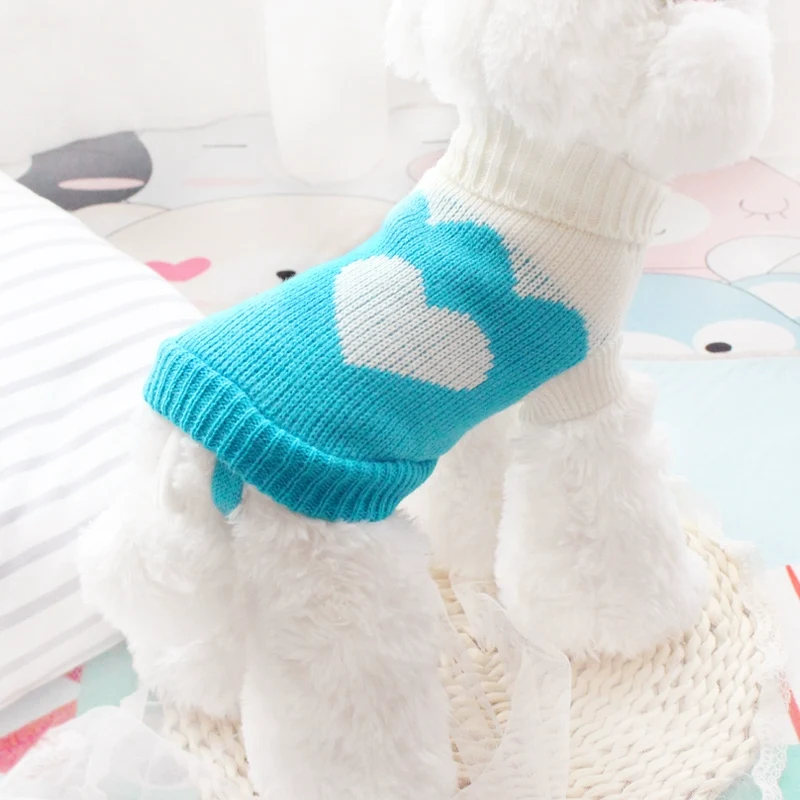 Cute Sweater Puppy Dog Autumn and Winter Pet Small Size Dogs Puppy Teddy Bichon Tea Chihuahua Cat Cat Clothes