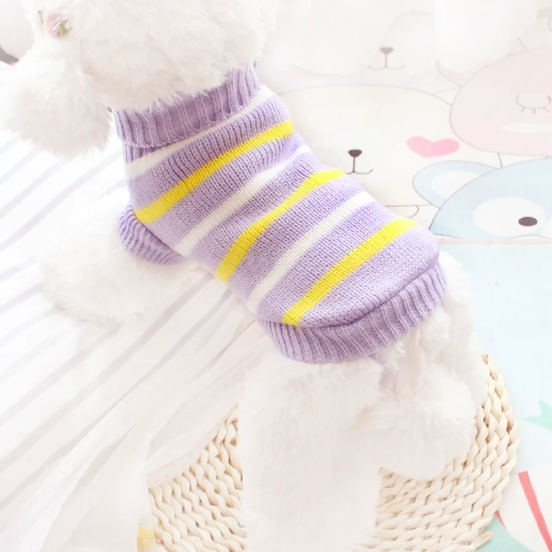 Cute Sweater Puppy Dog Autumn and Winter Pet Small Size Dogs Puppy Teddy Bichon Tea Chihuahua Cat Cat Clothes