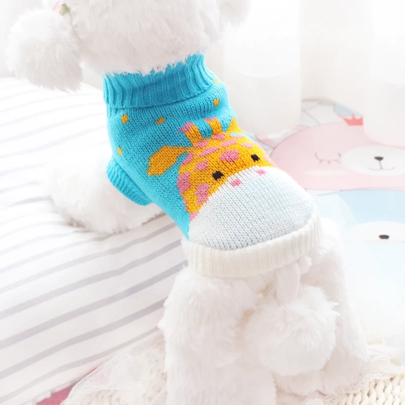 Cute Sweater Puppy Dog Autumn and Winter Pet Small Size Dogs Puppy Teddy Bichon Tea Chihuahua Cat Cat Clothes