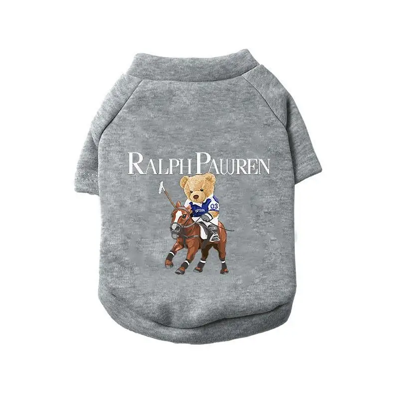 Winter Fleece Warm Pet Dog Clothes Cute Cartoon Bear Dog Hoodie For Small Dogs Pullovers Puppy Costumes Chihuahua Hug Ropa Perro