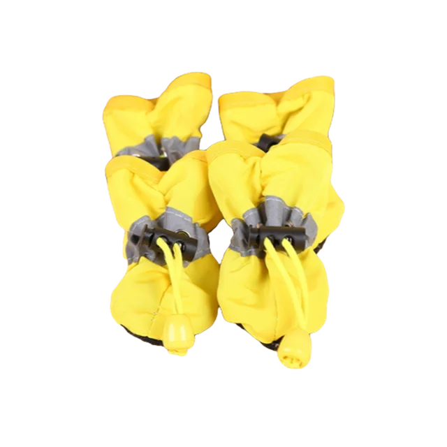 4pcs/set Waterproof Pet Dog Shoes Chihuahua Anti-slip Rain Boots Footwear For Small Cats Dogs Puppy Dog Pet Booties