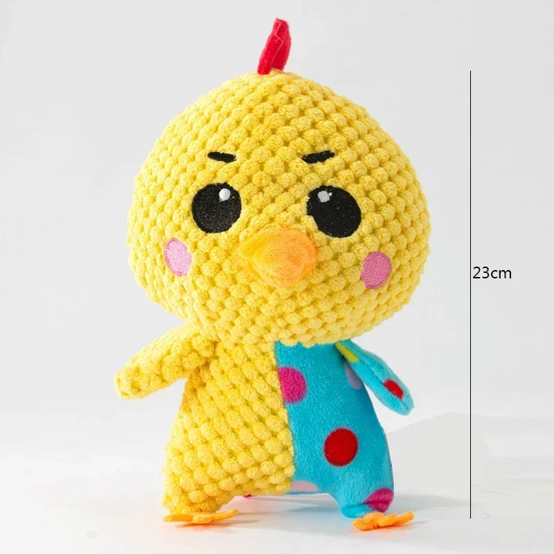 Pet Plush Toy Cat Dog Puzzle Toy Cute Animals Bite Resistant Interactive Squeaky Pet Dog Teeth Cleaning Chew Toy Pet Supplies