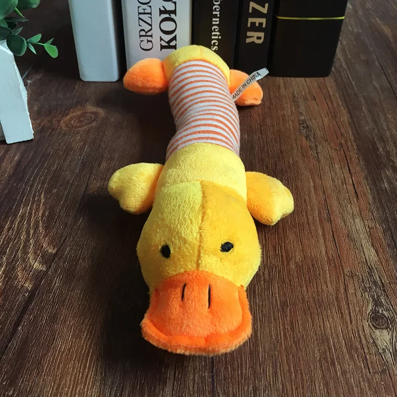 Pet Chew Toys Interactive Cartoon Animal Plush Alligator Shape Dog Sound Toy Gnawing Grinding Teeth Training Supplies