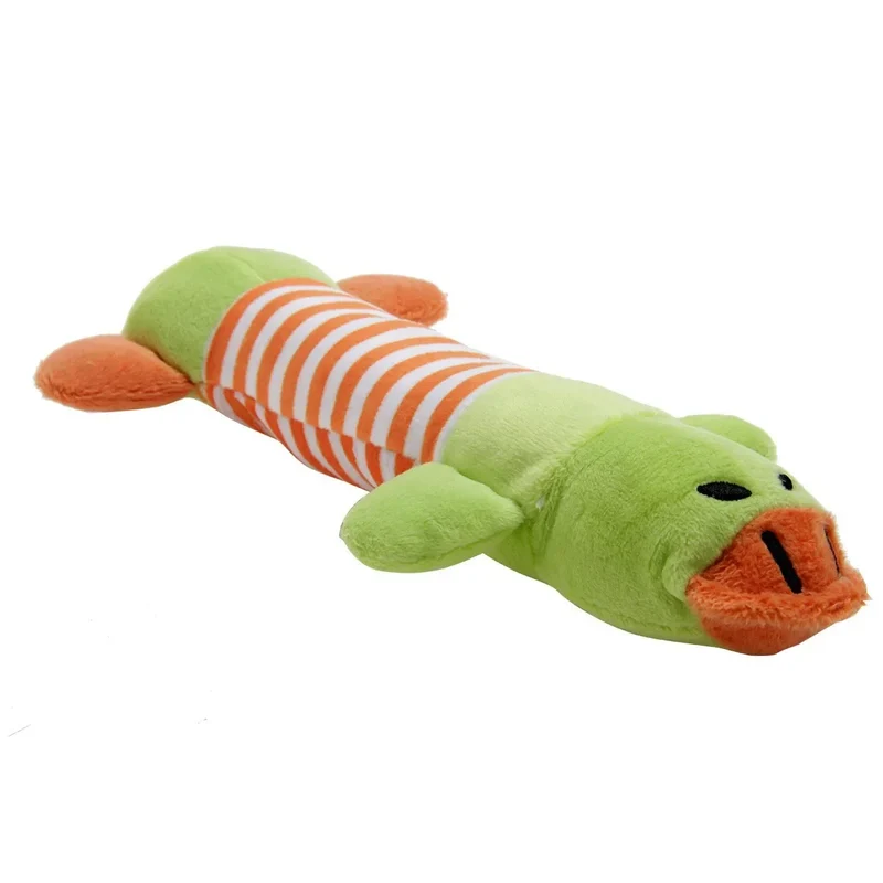 Pet Chew Toys Interactive Cartoon Animal Plush Alligator Shape Dog Sound Toy Gnawing Grinding Teeth Training Supplies