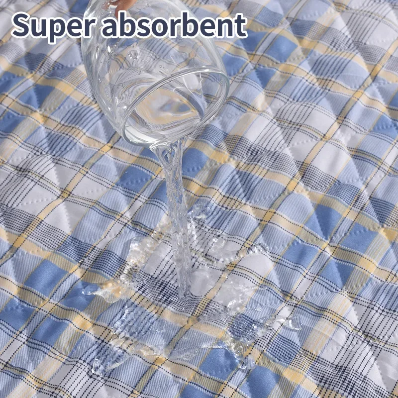 Dog Pee Pad Washable Absorbent Reusable Plaid Style Pet Training Mat Home Outdoor Seat Cover Dog Toilet Mat лежанка для собак