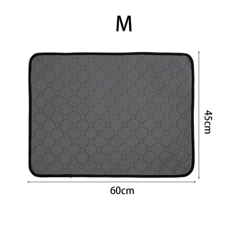 Pet Urine Mat Reusable Absorbent Dog Pee Pad Blanket Washable Puppy Cat Training Pad Non-slip Easy To Dry Cat Dog Bed Pee Mat
