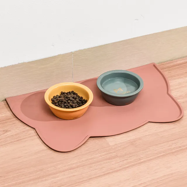 Silicone Waterproof Pet Mat For Dog Cat Pet Food Pad Pet Bowl Drinking Mat Dog Feeding Placemat Portable Outdoor Feeding