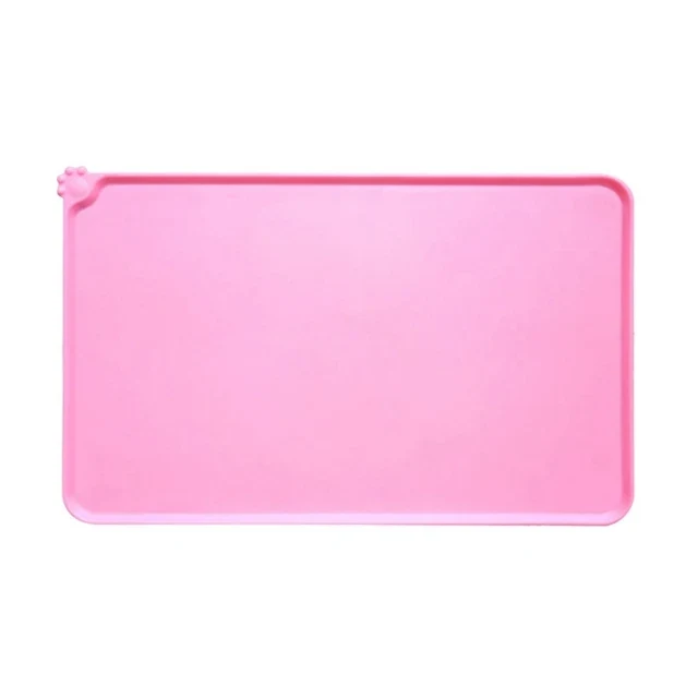 Silicone Waterproof Pet Mat For Dog Cat Pet Food Pad Pet Bowl Drinking Mat Dog Feeding Placemat Portable Outdoor Feeding