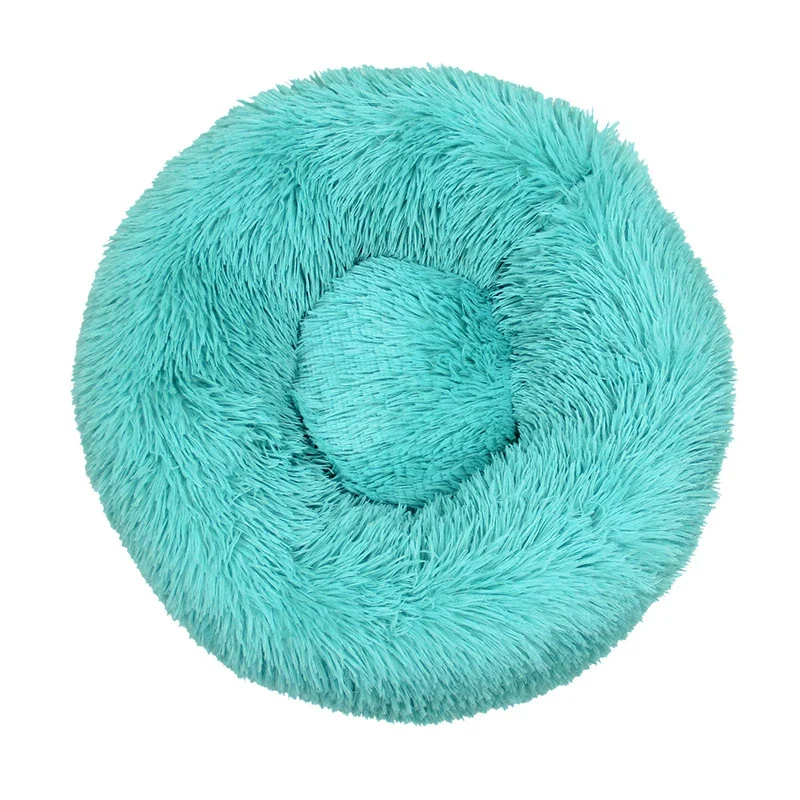 Donut Mand Dog Accessories for Large Dogs Cat's House Plush Pet Bed for Dog XXL Round Mat For Small Medium Animal Calming 100CM