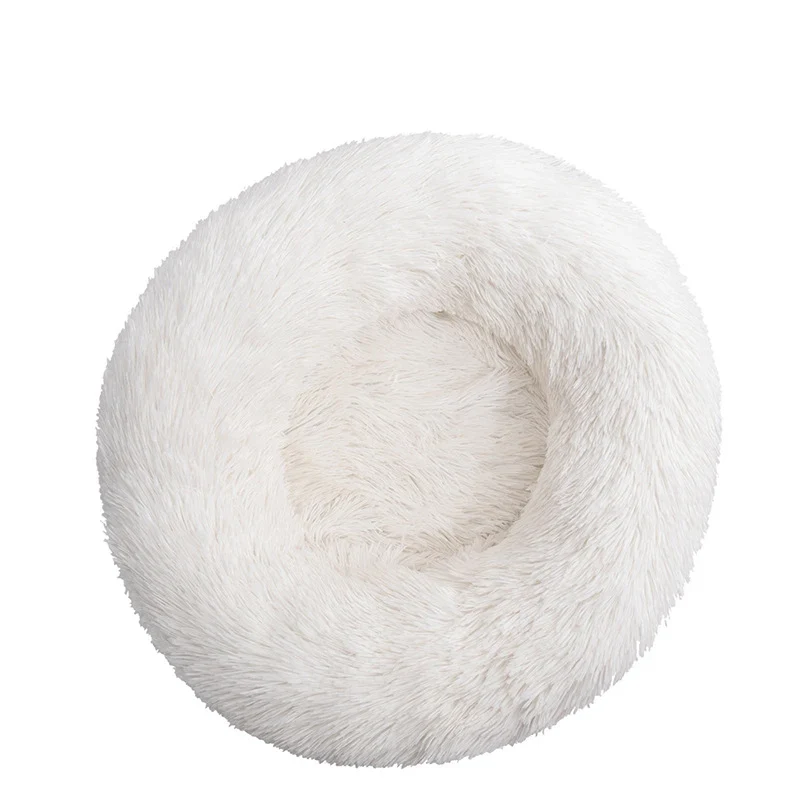Donut Mand Dog Accessories for Large Dogs Cat's House Plush Pet Bed for Dog XXL Round Mat For Small Medium Animal Calming 100CM