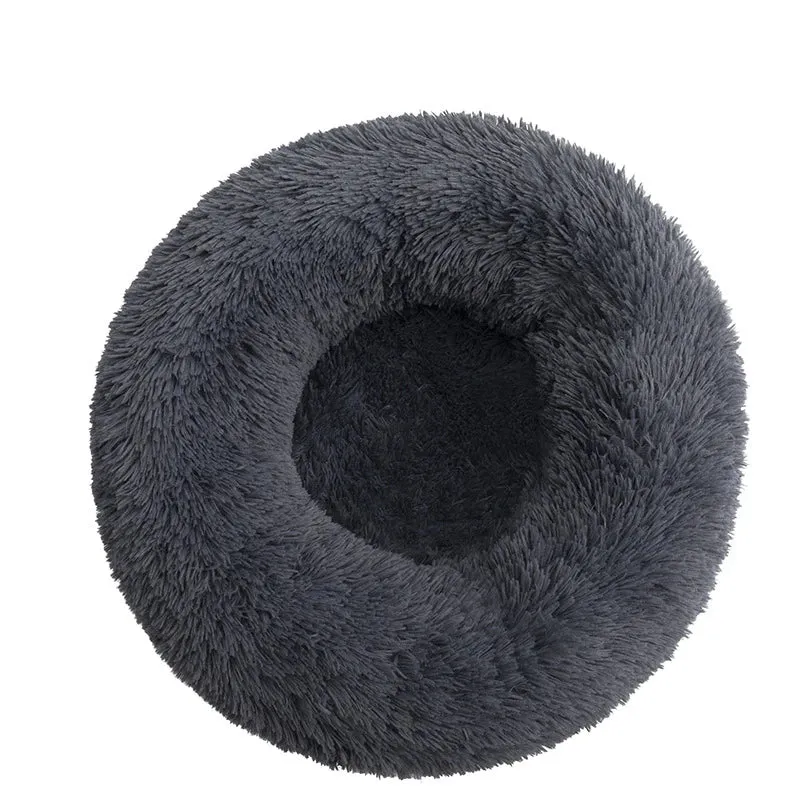 Donut Mand Dog Accessories for Large Dogs Cat's House Plush Pet Bed for Dog XXL Round Mat For Small Medium Animal Calming 100CM