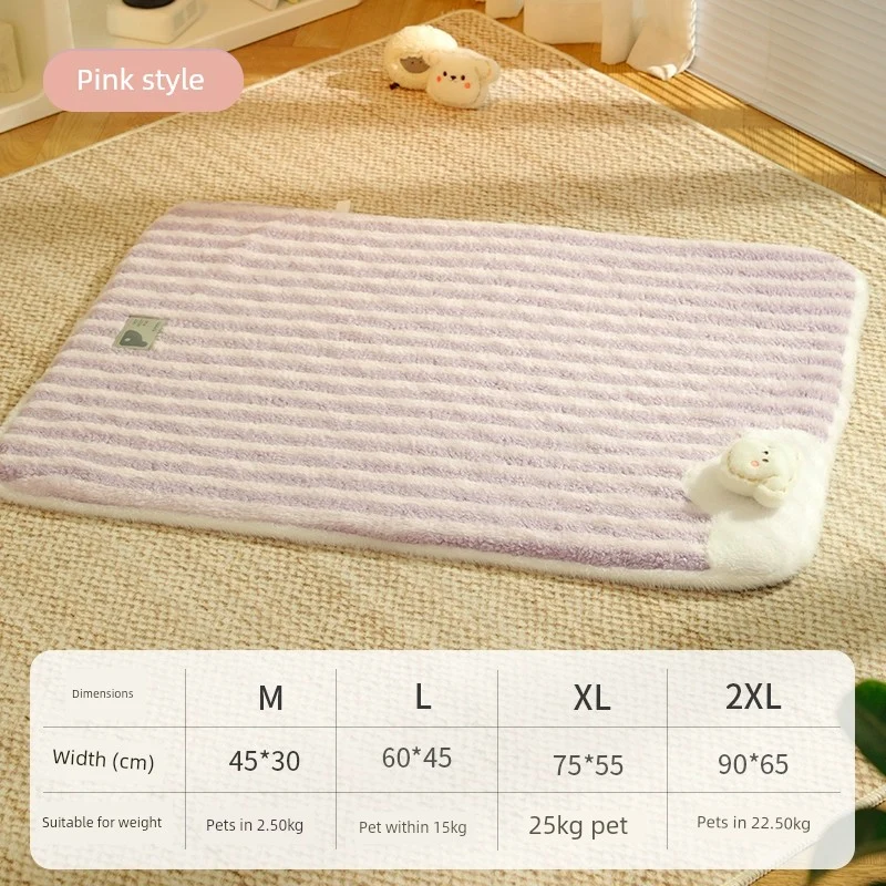 Dog Mat Sleep Removable and Washable All Year Round Neutral Kennel Small Size Dogs Winter Warm Mattress Cat Pet Mat