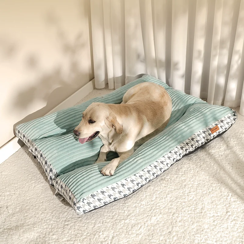 Kennel Winter Warm Pet Mattresses All Year Round Neutral Sleep Medium Large Dog Mat Pet Cat Nest Sofa Bed