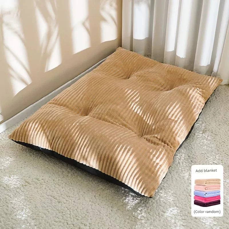 Kennel Winter Warm Pet Mattresses All Year Round Neutral Sleep Medium Large Dog Mat Pet Cat Nest Sofa Bed