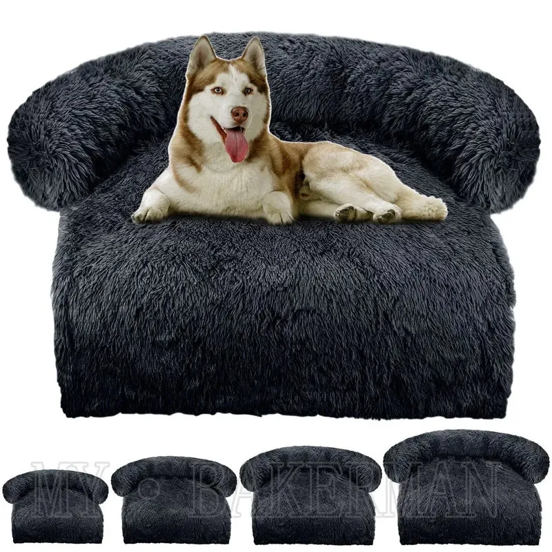 Large Dog Sofa BedPet Dog BedSofa Dog Pet Comfort BedWarm NestWashable Soft FurnitureProtective PadsCat Blanket