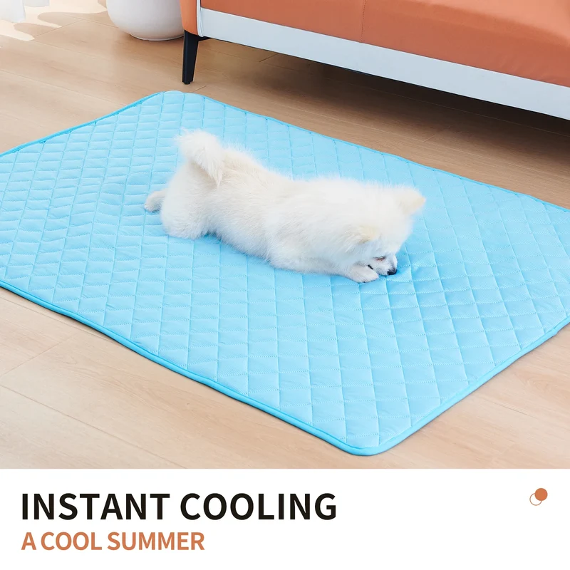 Dog Cooling Bed Mat Summer Pet Pad Mats For Dogs Cat Blanket Sofa Breathable Washable 8 Size for Small Medium Large Dogs Puppy